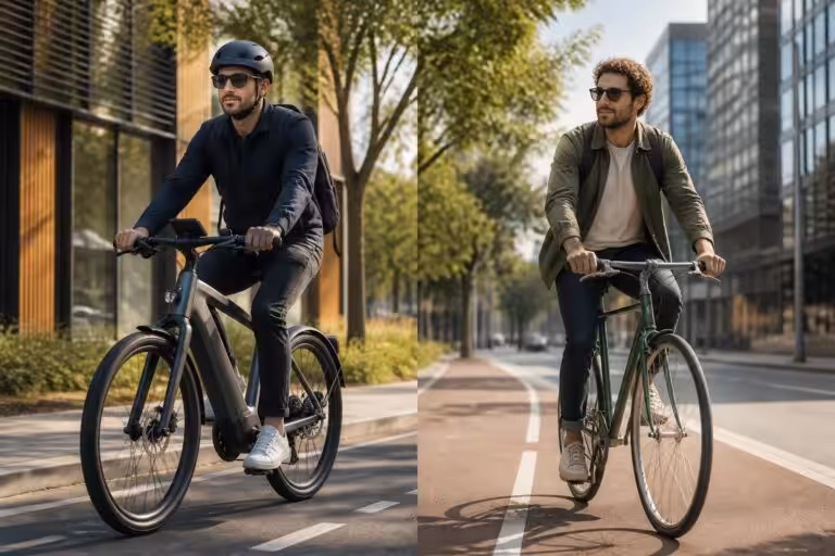découvrez les avantages du vélo électrique et du vélo classique en 2026 pour choisir le mode de déplacement qui vous convient le mieux entre performance, confort et respect de l'environnement.